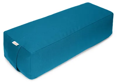 Produktbild von yogabox Yoga und Pilates Rechteckbolster BASIC - petrol 60 x 20 x 14 cm Buchweizenschalen