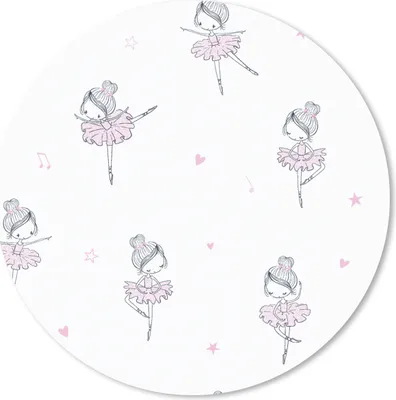 Produktbild von MuchoWow® Mauspad Mousepad Mädchen - Ballett - Rosa - Muster - Mädchen - Kinder - Kinder 50x50 cm - Mousepads - Maus Mat - Pad - Mausunterlage - Vinyl