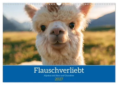 Produktbild von Flauschverliebt (Wandkalender 2027 DIN A3 quer), CALVENDO Monatskalender