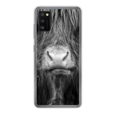 Produktbild von MuchoWow® Handyhülle Schutzhülle Hülle für Samsung Galaxy A41 Schottischer Highlander - Haare - Tiere Silikon Softcase Handy Hülle - Mobiltelefon
