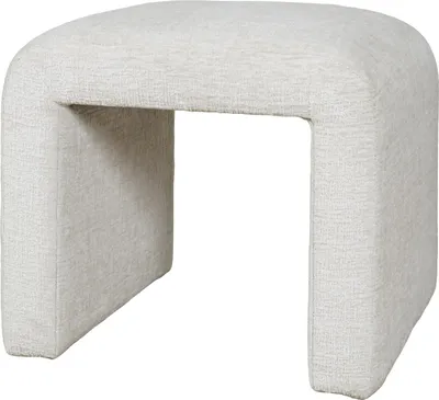 Productafbeelding van FURNLUX Zitbank Leith, crème wit, 54 cm / Hoofdkleur: Beige / Afmetingen: 54 x 48 x 46 cm