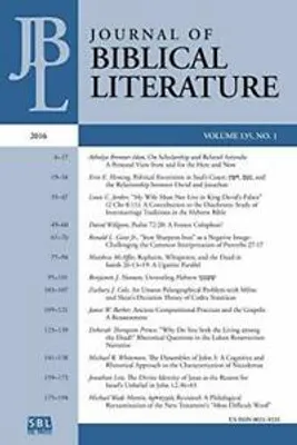 Image de Journal of Biblical Literature 135.1 (2016)