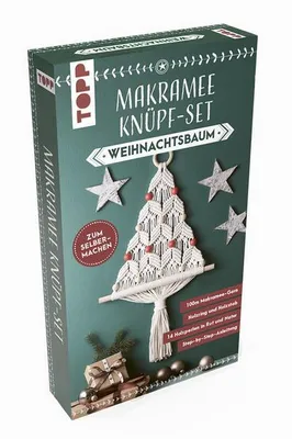 Image de Set de macramé à nouer Arbre de Noël