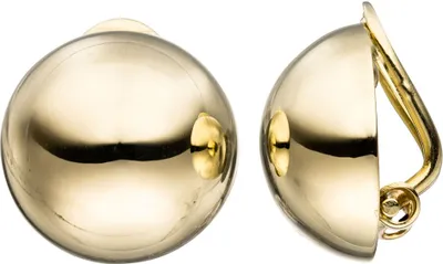 Produktbild von Ohrclips 14mm 333 Gold Gelbgold Ohrringe Clips Goldclips glänzend Damen