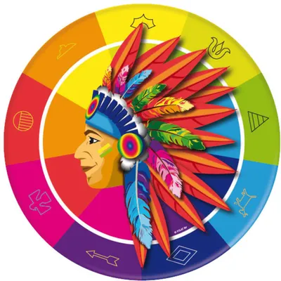 Immagine prodotto di Piatto di carta indiano 23 cm - 8 pezzi