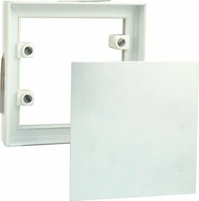 Marley Fliesenrahmen mit Trägerplatte aus verzinktem Stahlblech und Magneten 156x156mm