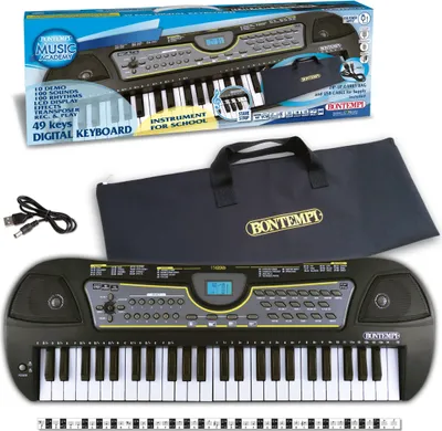 Produktbild von Bontempi Digital Keyboard - 49 Tasten - Keyboard für Kinder Musik