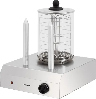 Produktbild von Syntrox Chef Maker HDM-2 Hot Dog Maker mit 2 Spießen Würstchenwärmer Bockwurstwärmer