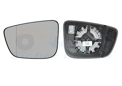 Produktbild von VAN WEZEL Spiegelglas Außenspiegel Links für BMW 5 Touring (G31) Asphärisch Beheizbar 0550837
