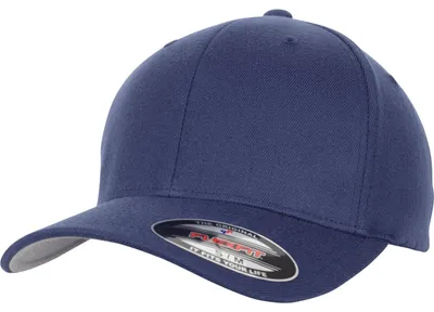 Produktbild von FLEXFIT 6477 | Flexfit Wool Blend Cap, Silberne Schirmunterseite - Farbe: Navy - Größe: L/XL