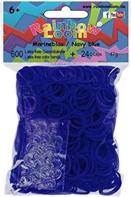 Obrázok produktu pre Rainbow Loom tmavomodré 600 gumičky