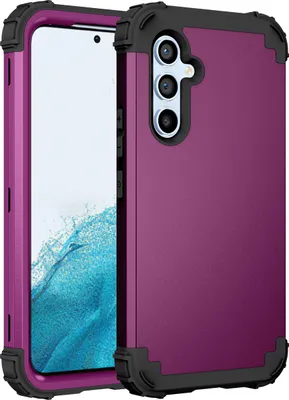 Produktbild von Handyhülle für Samsung Galaxy A54 Hybrid 3 in 1 PC TPU Stossfest Robust Hülle Lila