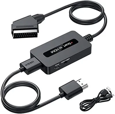 Produktbild von Scart auf HDMI Konverter, Scart zu HDMI Konverter für Sky/DVD/STB zur Anzeige auf HDTV