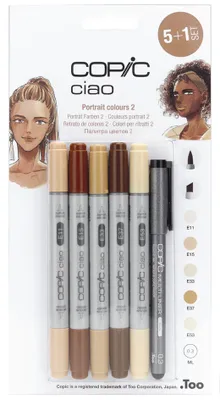 Produktbild von COPIC Marker ciao 5+1 Set "Portrait 2"