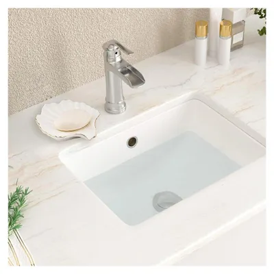 Produktbild von Keramische Seifenschale mit Abfluss, Muschel-Design, Seifenablage für Waschbecken, Seifenhalter für Badezimmer, Dusche und Küche