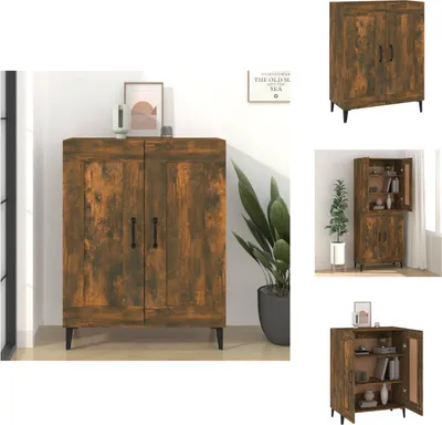 Produktbild von vidaXL Sideboard Räuchereiche 69,5x34x90 cm Holzwerkstoff -  Sideboards