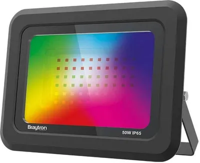 Produktbild von 50w LED Fluter Außenleuchte Strahler RGB mit Fernbedinung aus Aluminium dimmbar