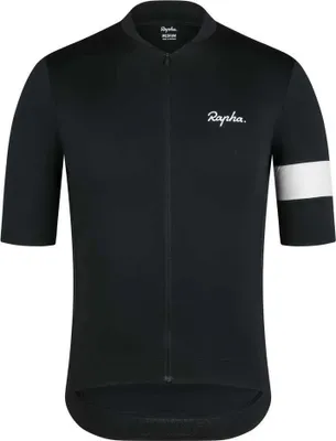 Image de Maillot de cyclisme à manches courtes Rapha Core Noir L Homme Noir L
