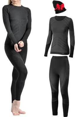 Immagine prodotto di Omgoods - Set termico da donna - Maglia a maniche lunghe e leggings