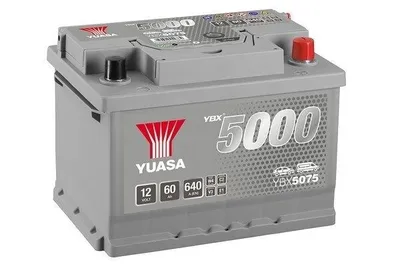 Image de Yuasa YBX5075 SMF 12V 60Ah Silver Batterie de voiture haute performance
