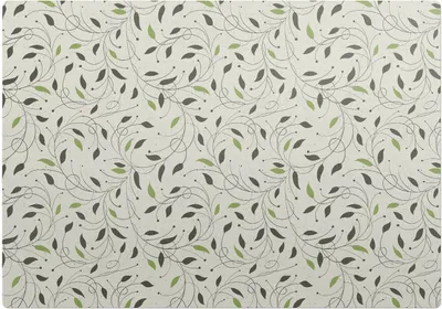 Produktbild von Pflanzenblattmuster – Bodenschutzmatte – Rutschfest – Schutzmatte für Büro – Vinylmatte – Stuhlunterlage  – 100 x 100 cm