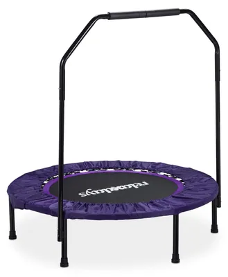 Immagine prodotto di Trampolino fitness pieghevole - Interno - 102 cm - Fino a 120 kg - Nero e viola