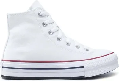 Produktbild von Converse CT AS Eva Lift Hi Junior Sportschuhe mit Schnürung aus Textil Weiß – 6 UK - 39 EU - 6.5 US / White