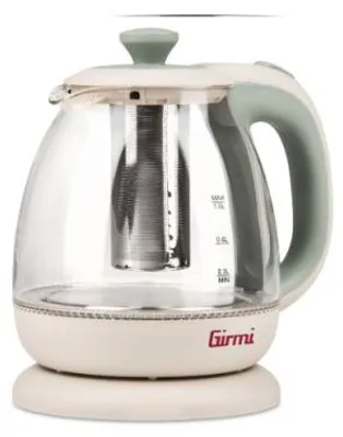 Immagine prodotto di Bollitore Girmi BL41, 1 l, vetro, filtro in acciaio inossidabile, base girevole a 360°