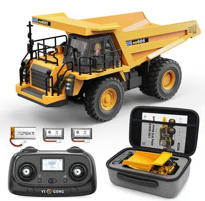 Productafbeelding van RC Kiepwagen 1:50 met metalen kiepbak en 2,4GHz afstandsbediening