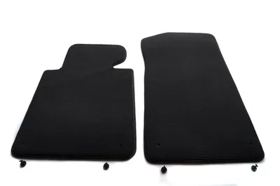 Produktbild von Fußmatten für 3er BMW E46 M3 Premium Velours Automatte Matten Schwarz 2-teilig vorn Original Qualität