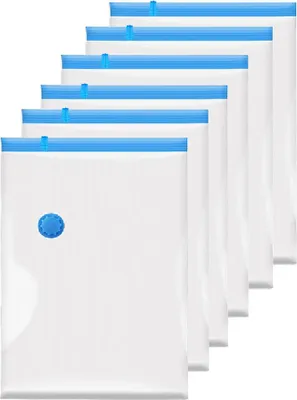 Produktbild von Izrielar 6X 80*100cm Vakuumbeutel Kleidung Aufbewahrungsbeutel Beutel Vakuum Vacuum Kleiderbeutel Set