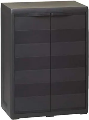 Productafbeelding van Famanu tuinkast voor buiten - Opbergkast - 65 x 38 x 87 cm - Zwart