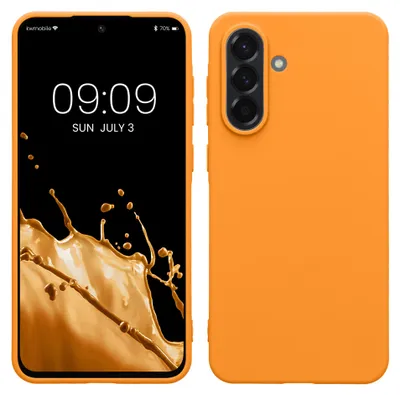 Produktbild von kwmobile Handyhülle für Samsung Galaxy A56 5G Hülle - TPU Case - Kabelloses Laden - Schutzhülle Cover in Fruity Orange