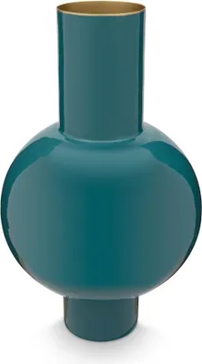Produktbild von PIP STUDIO Vase Metal medium dunkelgrün 24 x 40 cm