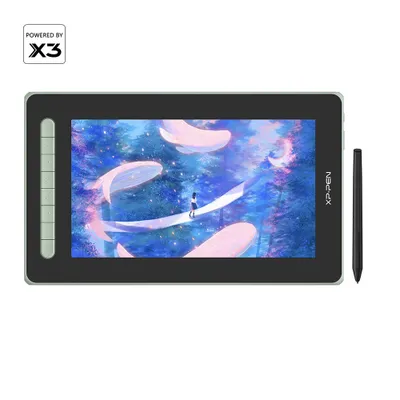 Produktbild von XPPen Artist 12 2. Gen Grafiktablett mit Display 133% sRGB Farbraum batterieloser Stift mit X3 Smart-Chip, für digitales Zeichnen/Illustration (Grün)