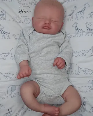 Zdjęcie produktu dla 45 cm gotowa lalka reborn, ręcznie robiona zabawka dla dziewczynek, prezent świąteczny, lalki dla niemowląt, zabawka dla dzieci. bawełniane body