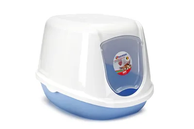 Produktbild von Duchesse Kitten - Katzentoilette - blau/weiß - 44x35x32 cm