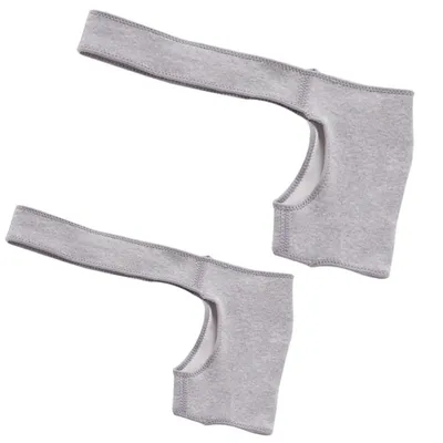 Produktbild von 2 Stück Fitness Schulterstützbandage, verstellbar für rechts & links, Schulterbandage zur Schmerzreduktion & Verletzungsvorbeugung beim Sport