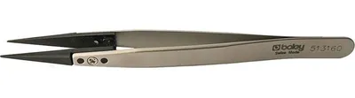 Produktbild von Boley Edelstahl Pinzetten mit Kohlefaser Spitzen 130mm