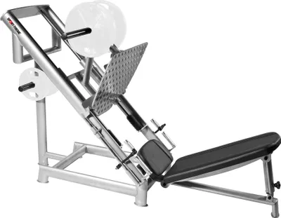 Produktbild von Sport-Thieme Beinpresse 45° "OV", Plate-Loaded, 50 mm Hantelscheiben-Aufnahme