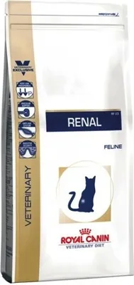 A bag of Royal Canin Renal Feline cat food.
