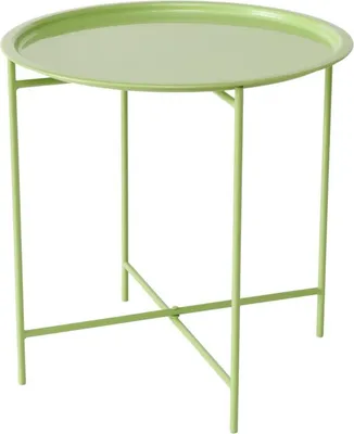 Produktbild von Boltze Home Tablettisch grün Metall rund Design Tisch Dekoration