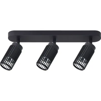 Immagine prodotto di Striscia di 3 faretti neri 3xGU10 8W verticale Milagro