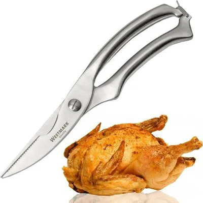 Produktbild von Famanu Geflügelset aus Edelstahl, 1 x Geflügelschere, 1 x Backpinsel - modern/2-teilig