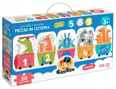Produktbild von CzuCzu Lernpuzzle Zähl-Zug für Kinder 30 Teile