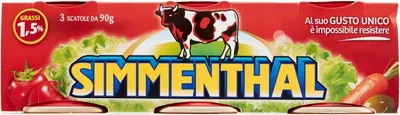 Produktbild von 6x SIMMENTHAL Rindfleisch in Aspik 3x 90g 100% Italienisch Fleisch Aspikfleisch