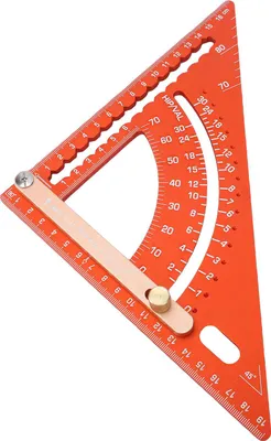 Obrázek produktu pro Nastavitelné trojúhelníkové pravítko Multi Angle Measuring Tool Hliníková slitina Rafter Framing Square pro dřevoobrábění