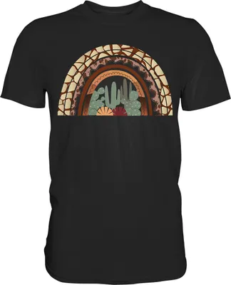 Produktbild von Kaktus Regenbogen T-Shirt – Black / S