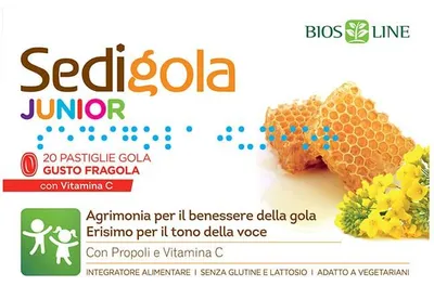 Immagine prodotto di Apix Propoli Sedigola Junior Fragola 20 Pastiglie