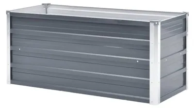 Produktbild von Hochbeet aus verzinktem Stahl 100x40x45cm für Garten, Balkon und Terrasse